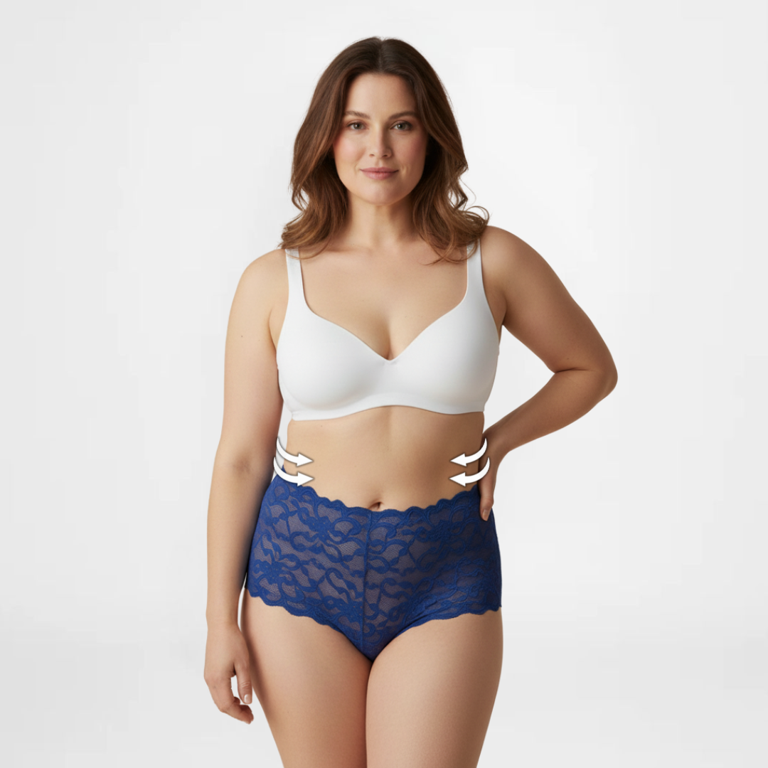 LaceSeduction™ | Elegant High-Waisted Underwear | 2+3 FREE