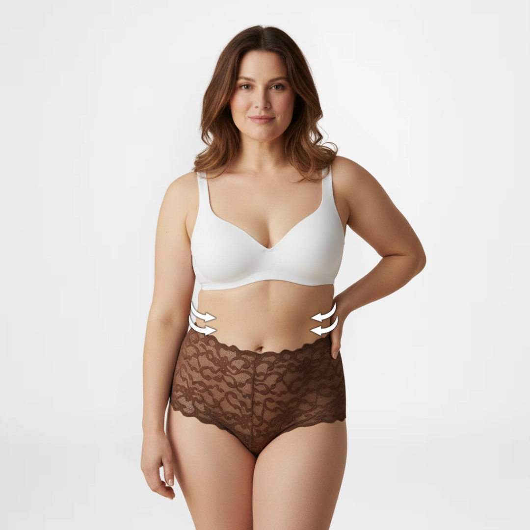 LaceSeduction™ | Elegant High-Waisted Underwear | 2+3 FREE