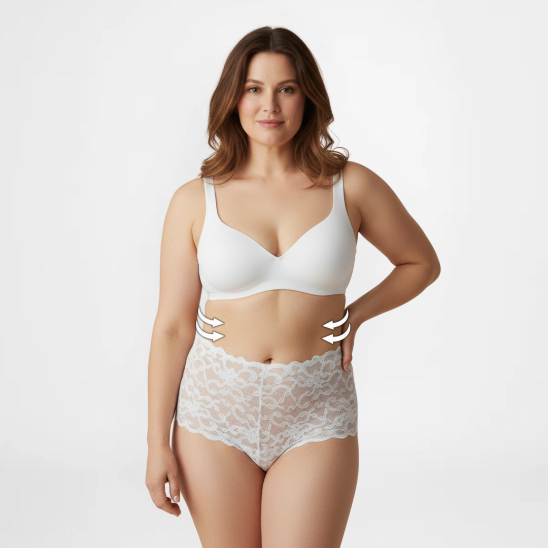 LaceSeduction™ | Elegant High-Waisted Underwear | 2+3 FREE