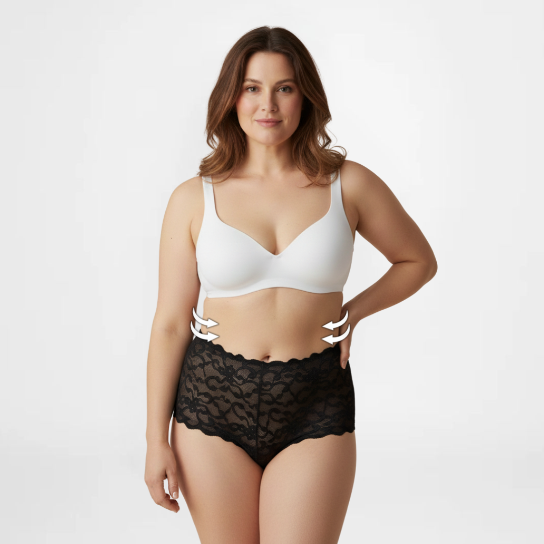 LaceSeduction™ | Elegant High-Waisted Underwear | 2+3 FREE